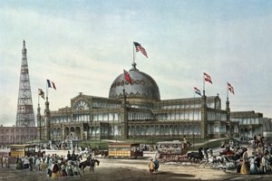 Palacio de Cristal de Nueva York, construido para la Feria Mundial en 1853